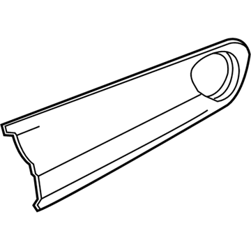 84367305 GM Pad Assembly, Instrument Panel Center Trim *22 Carbn Fbrr Illustration 1 of 1