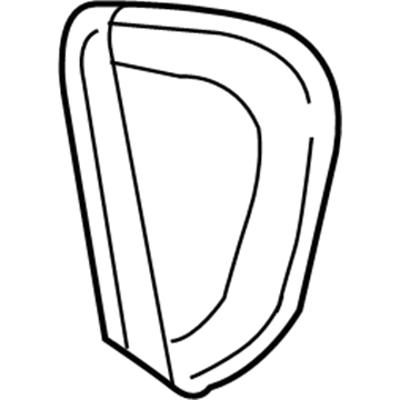 GM 13466274 Applique Assembly, Body Side Upper Rear 13466274 GM Applique Assembly, Body Side Upper Rear Illustration 1 of 1