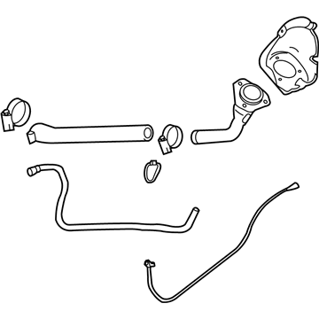 2010 GMC Sierra Fuel Filler Hose - 22951207