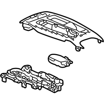 GM 42707112 Plate Assembly, F/Flr Cnsl Tr *Jet Black