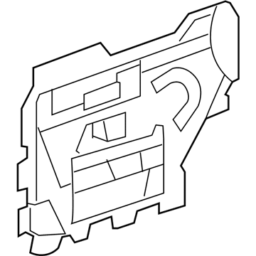 25930293 - Genuine GM Front Side Door Water Deflector Assembl