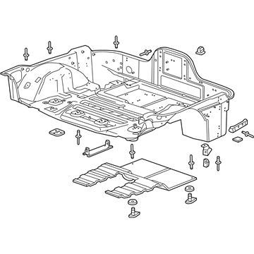 2017 Chevrolet Corvette Floor Pan - 84021628