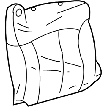 19127875 GM Cover,Passenger Seat Back Cushion *Ebony Illustration 1 of 1