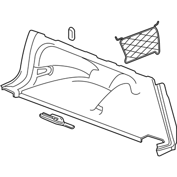 GM 39139977 Trim Assembly, Rear Compartment Side *Black