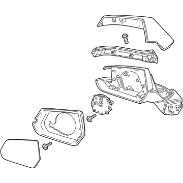 Cadillac ELR Mirror Cover - 23240304