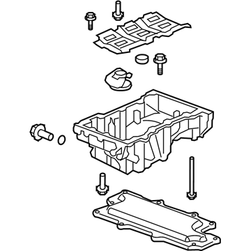 GM 12657494 Pan Assembly, Oil (Rwd, W/Oil Level Switch)