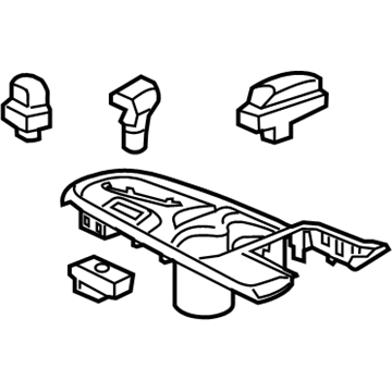 GM 84241581 Plate Assembly, Front Floor Console Accessory Trim *Moonshine T