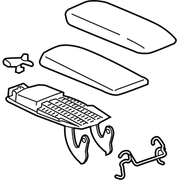 GM 23393495 Armrest Assembly, Front Floor Console *Dark Grey