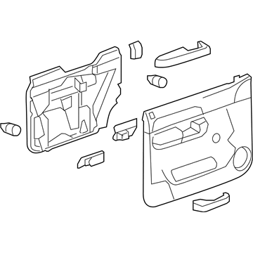 GM 20833611 Panel Assembly, Front Side Door Trim *Titanium