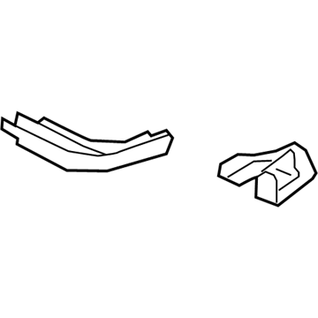 GM 13346265 Rear Compartment Lid Opening Drain Gutter Assembly 13346265 GM Rear Compartment Lid Opening Drain Gutter Assembly Illustration 1 of 1