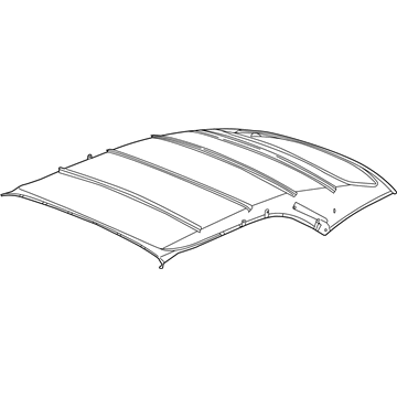 GM 13429478 Panel Assembly, Folding Top Headlining Trim *Dark Night