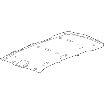 GM 84094365 Panel Assembly, Headlining Trim *Ash Grey R