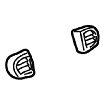 GM 10279496 Deflector, Instrument Panel Center Air Outlet 10279496 GM Deflector, Instrument Panel Center Air Outlet Illustration 1 of 1