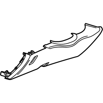 GM 23227087 Bolster Assembly, Instrument Panel Knee *Black