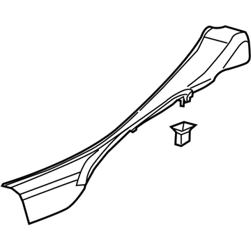 Cadillac ATS Door Moldings - 23431315