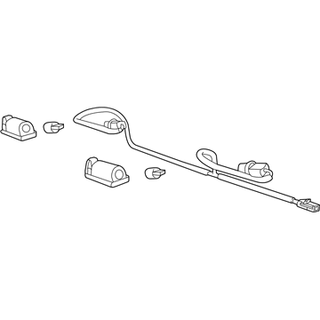 92254942 GM Rear License Plate Lamp Assembly Illustration 1 of 1