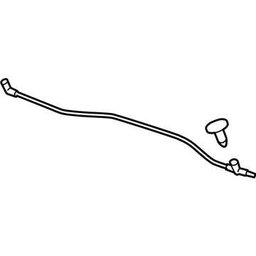 20910500 GM Hose Assembly, Windshield Washer Nozzle (Includes Nozzles) Illustration 1 of 1