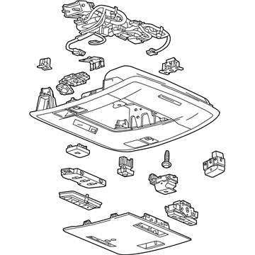 GM 84456893 Console Assembly, Rf *Light Ash Grr