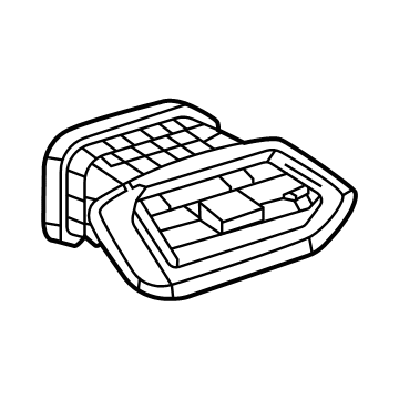 GM 42745969 Outlet Assembly, I/P Otr Air *Silver V