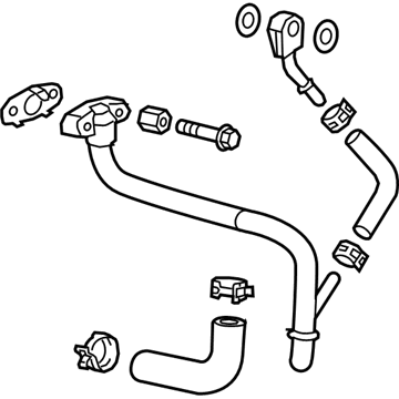 Cadillac XTS Coolant Pipe - 12615958