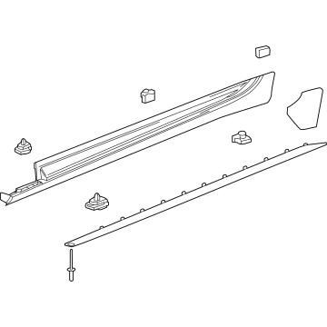 全国送料無料・イイ店 - 84827960 Genuine Primer *Serv Pnl Rkr Kit, Molding GM サロペット・オーバーオール・オールインワン