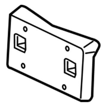 22800966 GM Front License Plate Bracket Illustration 1 of 1