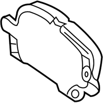 23271117 GM Front Disc Brake Pad Kit Illustration 1 of 1