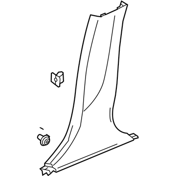 23354904 GM Center Pillar Lower Trim Panel Assembly *Black Illustration 1 of 1