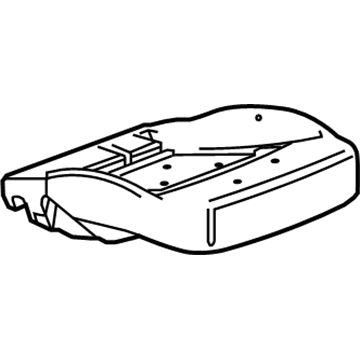 2013 Chevrolet Malibu Seat Cushion Pad - 23493959