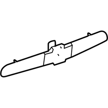 22734942 GM Applique Assembly, Lift Gate Center (W/ Rear License Plate Lamp) Illustration 1 of 1