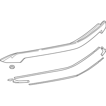 84004068 GM Rear End Spoiler Assembly Service Primer Illustration 1 of 1