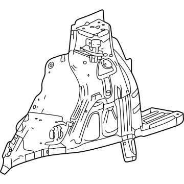 60007760 GM Rear Wheelhouse Inner Panel Assembly Illustration 1 of 1