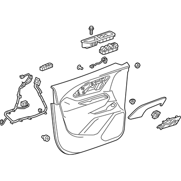 GM 84981506 Trim Assembly, Front S/D *Black