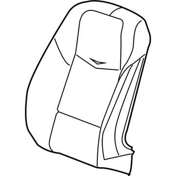 GM 23372912 Cover Assembly, Front Seat Back *Platinum