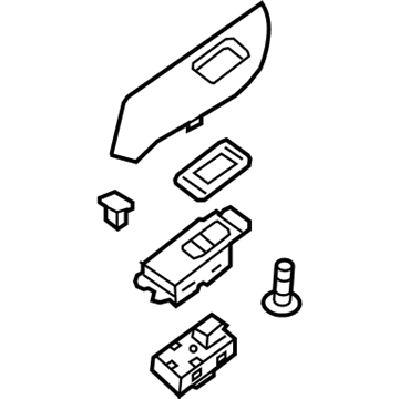 GM 23117582 Plate Assembly, Rear Side Door Accessory Switch Mount *Woven Waves