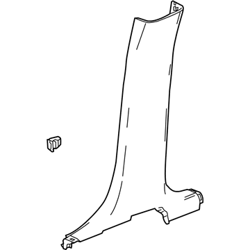 42694928 GM Center Pillar Lower Trim Panel Assembly *Black Illustration 1 of 1