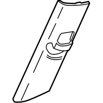 95914642 GM Cover, Driver Seat Shoulder Belt Guide Adjuster Opening *Titanium Illustration 1 of 1