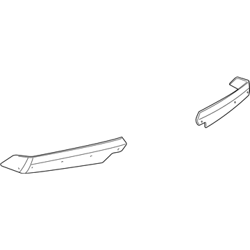 84339359 GM Extension Pkg, Rear End Spoiler *Crbn Flsh Mtt Illustration 1 of 1