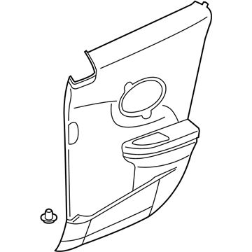 GM 22725301 Trim Asm,Rear Side Door *Neutral L