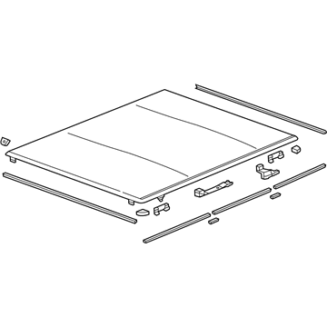 GM 19433562 COVER PKG,PUBX F/TOP *MATTE BLACK