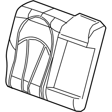GM 26219119 Cover Assembly, Rear Seat Back *Shale