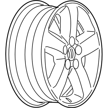19303159 GM Wheel,Pkg *Black Chrome Illustration 1 of 1