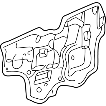 GM 25668883 Deflector Assembly, Front Side Door Water <Use 1C5K