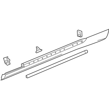 GM 23179350 Molding Assembly, Rocker Panel *Service Primer