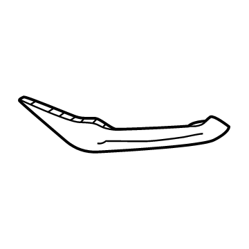 GM 84896861 Molding, Front Bpr Fascia Upr *Bright Chromm