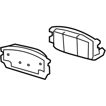19168900 GM Rear Disc Brake Pad Kit Illustration 1 of 1