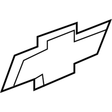 GM 15129651 Plate Assembly, End Gate Name 15129651 GM Plate Assembly, End Gate Name Illustration 1 of 1