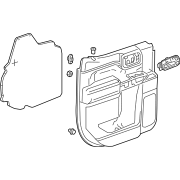 GM 85700541 TRIM ASM-RR S/D *JET BLACK