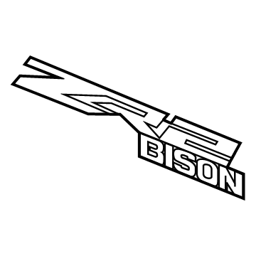 85013896 GM DECAL-PUBX SI *RED Illustration 1 of 1