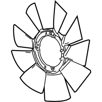 GMC Sierra A/C Condenser Fan - 84945674